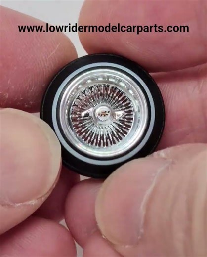 1:25 scale 13 inch straight lace lowrider model car wheels