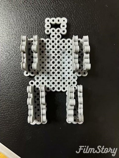 マイクラ★スケルトンの作り方って知ってる？？？アイロンビーズで立体スケルトン作ってみた！Maincraft sukeruton