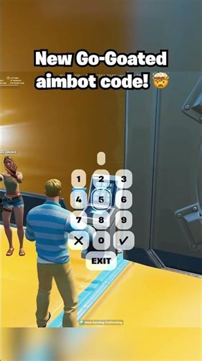 Go-Goated insane aimbot code 🤯 #fortnite #fortniteclips #fortniteshorts #gaming