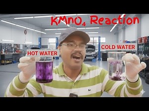 Potassium permanganate in Hot vs Cold Water | The Purple Explosion