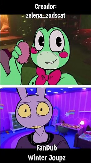 JAX AND RIBBIT MAKE A CALL - LATIN SPANISH FANDUB #shorts #theamazingdigitalcircus #fandub