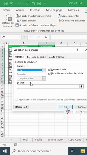 Découvre l’avantage d’une liste déroulante sur excel. #excel #exceltricks #exceltips #exceltutoriel #excelfr #excelfrancais #excelpro #tutoexcelfr #tutoexcel #microsoftexcel #apprendresurtiktok #apprendreexcel #apprendreexcel_de_a_à_z