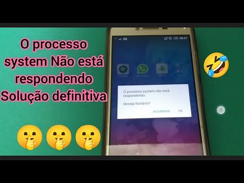 O processo system não está respondendo (solução definitiva)
