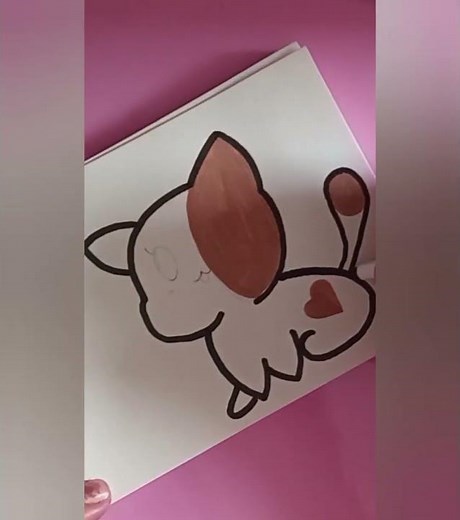 Cute kawaii style drawing, easy drawing for beginners