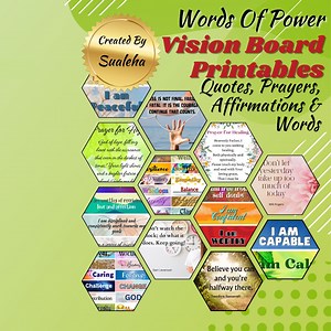 Vision Board Printables: Affirmations, Prayers, Quotes (digital Download) - Etsy