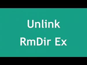 [ Learn PHP 5 In Arabic ] #72 - File System - Unlink, RmDir + Examples