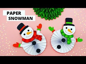 How To Make Easy Paper Snowman For Kids / Nursery Craft Ideas / Paper Craft Easy/ KIDS crafts