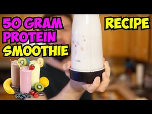 How to Make a 50+ Gram Protein Smoothie {RECIPE}