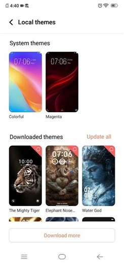vivo 1812 ka sating