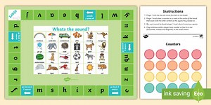 Initial Sounds Board Game A3