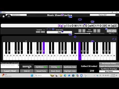 i played clair de lune on roblox piano.