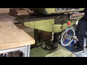 Making traditional yosegi zaiku woodworrk veneer by super surfacer machine