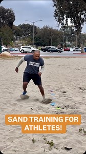 Cone drills for the sand! You got change the terrain to shock your game! Sand training is great natural resistance for sports specific movements. Sand challenges your proprioception/balance, stability, strengthens ankles, knees, hips, core and improves agility and conditioning. Subscribe to SD Master Trainer on YouTube for more  training. Sand Training for athletes, football training. San Diego | SD MASTER TRAINER | Facebook