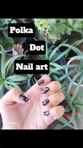 Tried polka dots but ended up with this design 💅✨#NailArt #PolkaDot#NailArtFail#NailDesign #Shorts