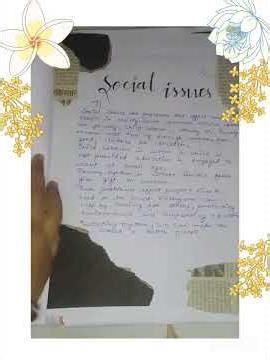 class 10th project work .. topic : social issues🥀🍂