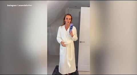 Amanda Holden flashes nipple to her Instagram followers in posted video