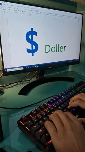 Doller Symbol Shortcut key in ms word #shorts #short