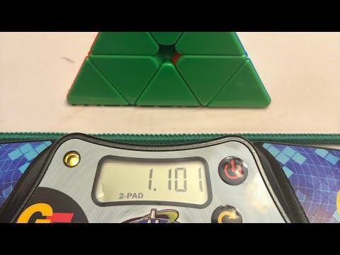 0.91 downsolve of 1.10 Pyraminx PB single