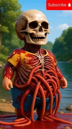 exploding stomach #cartoon #creepy #horror #fakesituation