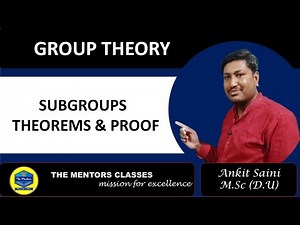subgroups | Theorems on subgroups of a group | Modern algebra | Group theory |