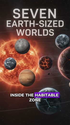 7 Worlds Orbit One Tiny Star — Could Any Host Life? #trappist1 #exoplanets #habitablezone #astronomy