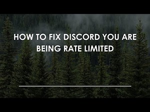 How To Fix Discord You Are Being Rate Limited
