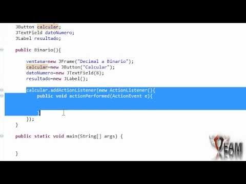 Tutoriales Java 16 - Convertir Decimal a Binario (Con gráficos(Swing))
