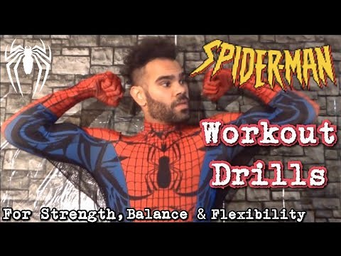 Spider-Man Workout Drills: For Strength, Balance & Flexibility (ft.TstunningSpidey)