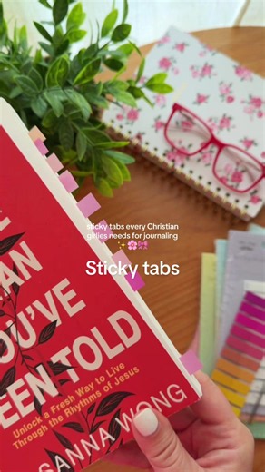 I use sticky notes all the time for either Bible journaling or annotating my books! #stickytabs #stickynotes #biblejournaling #annotations #journalingsupplies