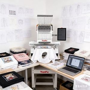 [Hot Item] Durable 1 Head 15 Needles Computerized Embroidery Machine with High Productivity