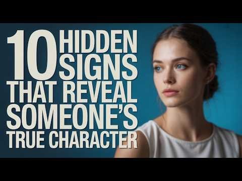 10 Hidden Signs That Reveal Someone’s True Character | Psychology of Human Behavior