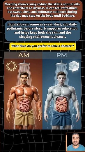 Morning Vs Night Shower: Which Is Healthier? #Shorts