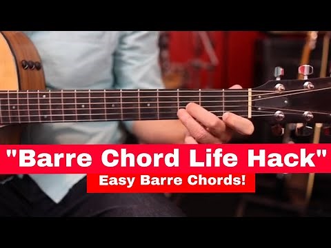 How To Play Easy Barre Chord Shapes For Guitar