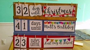 41K views · 57 reactions | 40 DAYS UNTIL CHRISTMAS! Keep track with this easy DIY holiday countdown board and printable holiday signs thanks to our partners at Canon. (ad) Get the printables here: https://www.remodelaholic.com/easy-diy-holiday-countdown-board-printables/ | Remodelaholic | Facebook