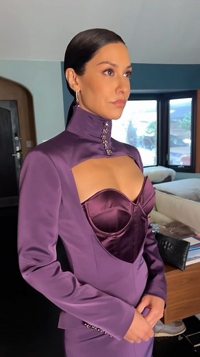 Janina Gavankar on Instagram: "It’s @borderlandsfilm red carpet time! Let’s get ready  FaceTime+Hair @jacquelinereyesmua Couture @alexismabille Shoes @lesilla Jewels @lisanikjewelry "