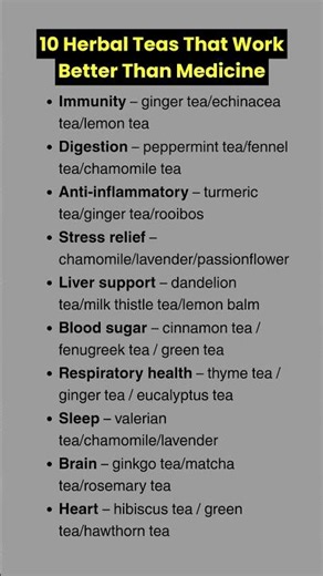 10 Herbal Teas That Work Better Than Medicine