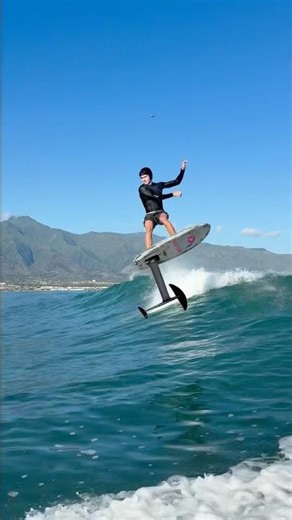 Scenic tow foiling #shorts