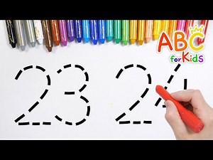 Number learning essential for children | How to write, read and count numbers 23 and 24