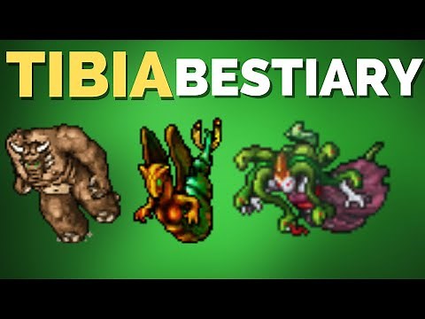 TIBIA BESTIARY Behemoth, Serpent Spawn, Medusa, Clay Guardian, Omnivora, Stone Golem - Port Hope
