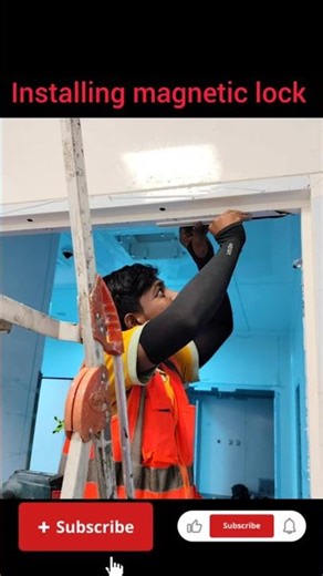 How to install magnetic lock| interlock| access door lock| #shorts #viral #cctv tech kannada