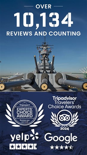 Looking for an unforgettable family adventure? Explore one of the most powerful weapons of the past and experience naval history at Battleship IOWA right here in Los Angeles! With over 10,100 glowing reviews online and counting, families are raving about their experience. 🏆 Top 5 Attraction in LA – According to TripAdvisor, we’re one of the best attractions in all of LA. 🎖️ Experts’ Choice Award – Tripexpert considers feedback from ALL major review platforms and hands it out to only a select f