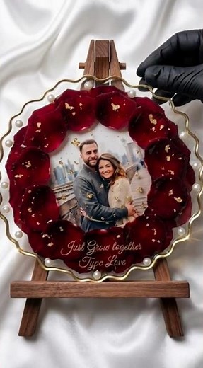 🌹 Preserving Love in Resin: Making a Rose Petal Photo Frame ✨ | Resin Dreaming