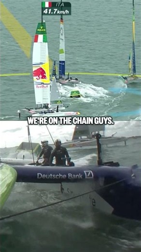 😮 The Germans got a little too close to the mark last time out in Portsmouth! #SailGP