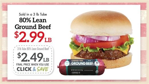 Honor Memorial Day with exclusive deals at Martin's Super Markets! 🛍️ Save on fresh Standard Pride 80% Lean Ground Beef, sweet seedless watermelon, and more. Hurry, offers available through 5/26! 🍔🍉 #MemorialDay #SummerSavings | Martin's Super Markets