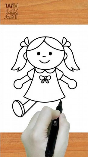 DOLL drawing tutorial | how to draw a Doll