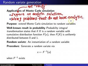 Random variate generation