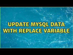 Update mysql data with replace variable