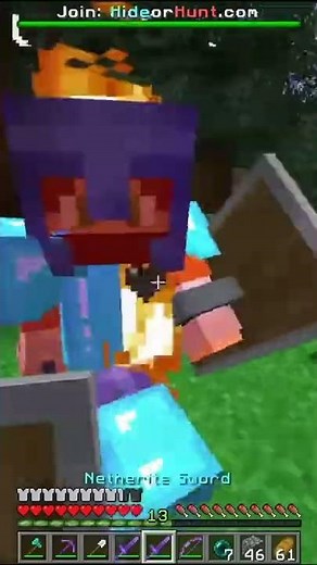 The MOST OP Hide or Hunt FINAL FIGHT... #minecraft #shorts