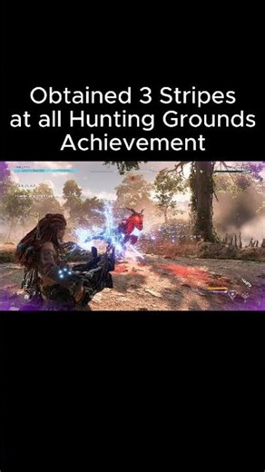 Horizon Forbidden West | Obtained 3 Stripes at all Hunting Grounds Achievement #horizonforbiddenwest