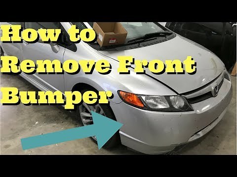 Honda Civic Front Bumper Removal How to Remove Replace Install 2006 2007 2008 2009 2010 2011